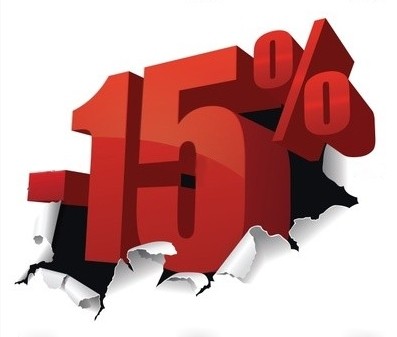 - 15 % sur votre commande