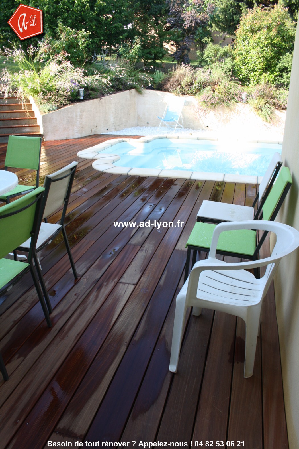 installation d'une terrasse