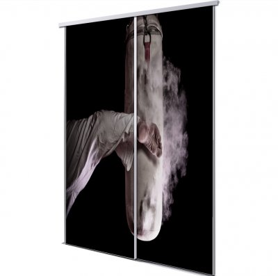 Porte coulissante comb