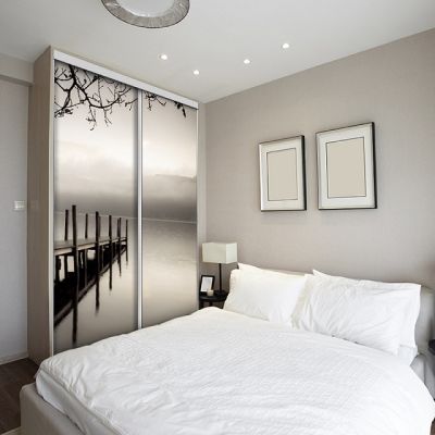 Portes de placard nature en 2 vantaux