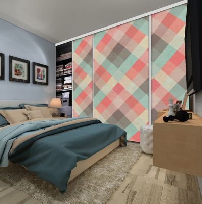 Portes de placard déco en 3 vantaux