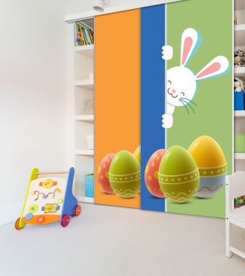 Portes de placard enfant en 2 vantaux