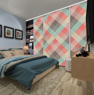 Portes de placard déco en 3 vantaux