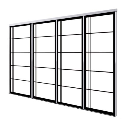 Panneau japonais shinshiro coulissante 4 vantaux