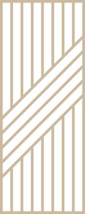 Claustra bois diagonales en 9 lames droites et 5 diagonales