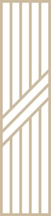 Claustra bois diagonales en 6 lames droites et 3 diagonales