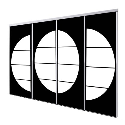 Panneau japonais obu coulissante 4 vantaux