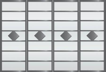 Cloison coulissante japonaise Ichigatsu en 4 vantaux