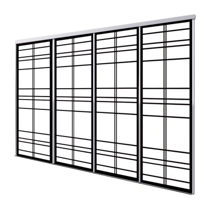 Panneau japonais coulissante 4 vantaux