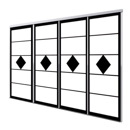 Panneau japonais yatomi coulissante 4 vantaux
