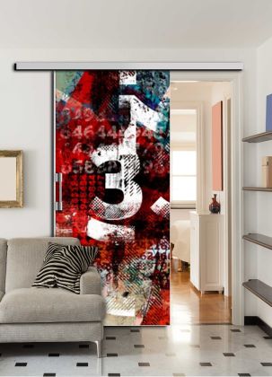 Porte coulissante personnalisée 1 vantail