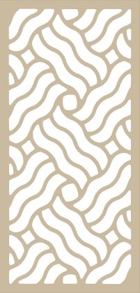 Claustra intérieur bois vagues