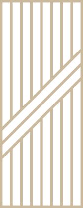 Claustra bois diagonales en 9 lames droites et 3 diagonales