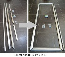 Porte coulissante 1 vantail boud