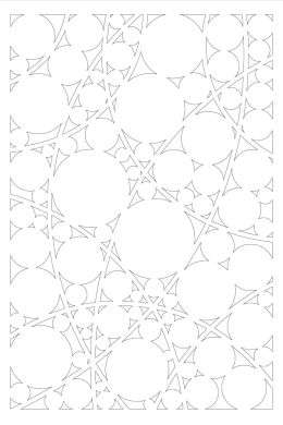 Claustra intérieur bois round blanc