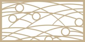 Décors muraux bois cercle