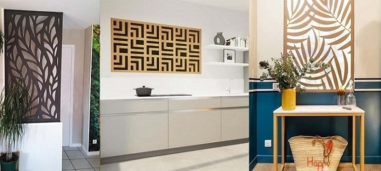 Claustra int&eacute;rieur bois bamboo