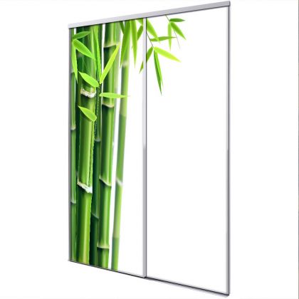 Porte intérieur coulissante 2 vantaux Phyllostachys