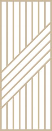 Claustra bois 5 diagonales et 9 lames droites en chêne Modèle SHIGATSU