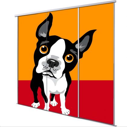 Porte intérieur coulissante 3 vantaux dog