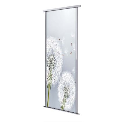 Porte intérieur coulissante 1 vantail fleur