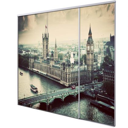 Porte intérieur coulissante 3 vantaux Big ben 2