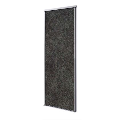 Porte coulissante 1 vantail alaska gris fonce