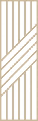 Claustra bois 5 diagonales et 7 lames droites en chêne Modèle SHIGATSU