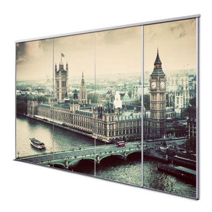 Porte intérieur coulissante 4 vantaux Big ben 2