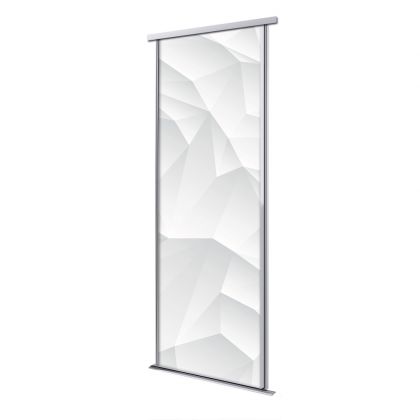 Porte intérieur coulissante 1 vantail relief pointe