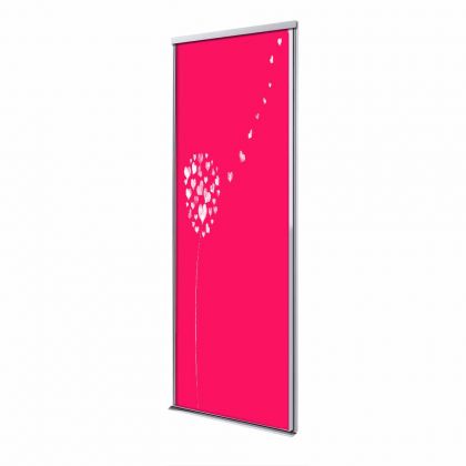 Porte coulissante 1 vantail Fleur de coup de vent