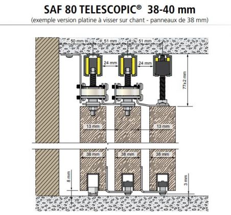 Kit de synchronisation SFA 80 télescopic