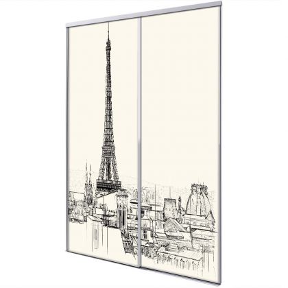 Porte intérieur coulissante 2 vantaux paris