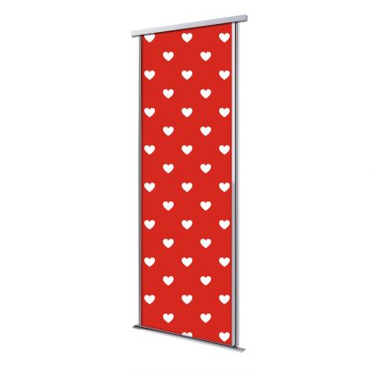 Porte intérieur coulissante 1 vantail coeur