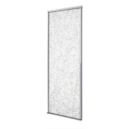 Porte coulissante 1 vantail gris clair