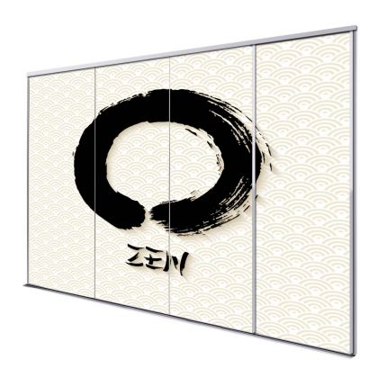 Panneau japonais coulissant Zen 4 vantaux