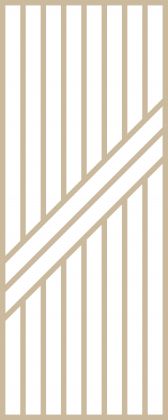 Claustra bois 3 diagonales et 9 lames droites en chêne Modèle SHIGATSU