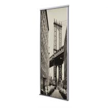 Porte coulissante 1 vantail pont brooklyn