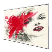 Porte int&eacute;rieur coulissante 4 vantaux marylin