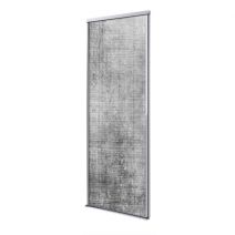 Porte coulissante 1 vantail beton gris