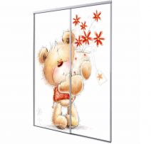 Porte coulissante 2 vantaux Bear cub