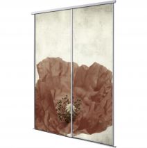 Porte int&eacute;rieur coulissante 2 vantaux flo