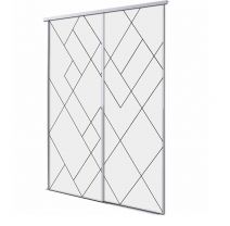 Porte coulissante 2 vantaux Single
