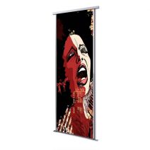 Porte int&eacute;rieur coulissante 1 vantail chanteuse
