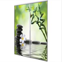 Porte int&eacute;rieur coulissante 2 vantaux My zen