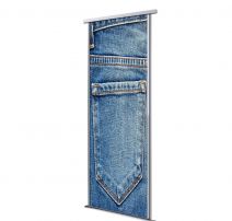 Porte coulissante 1 vantail jean