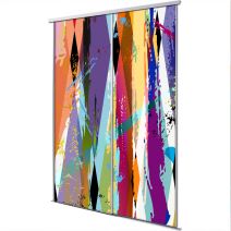 Porte int&eacute;rieur coulissante 2 vantaux color