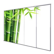 Porte int&eacute;rieur coulissante 4 vantaux Phyllostachys