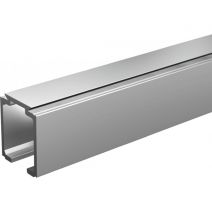 Rail aluminium anodis&eacute; section 33 x 27 mm
