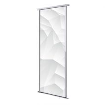 Porte int&eacute;rieur coulissante 1 vantail relief pointe